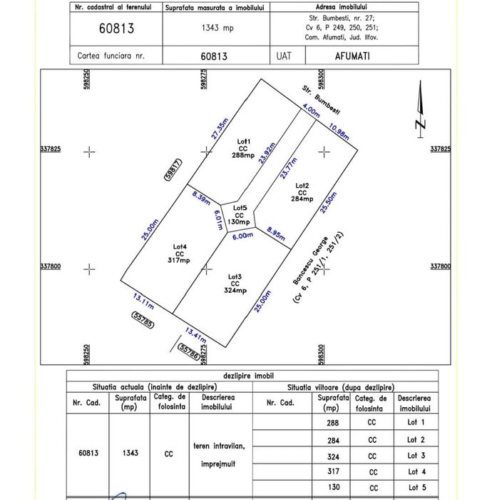Loturi de Vânzare în Afumați, – 1343 mp | Utilități | Drum Asfaltat