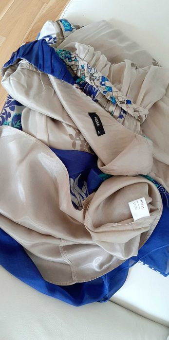 Rochie Nissa lunga impecabila din Matase 100% Naturala de calitate M-L