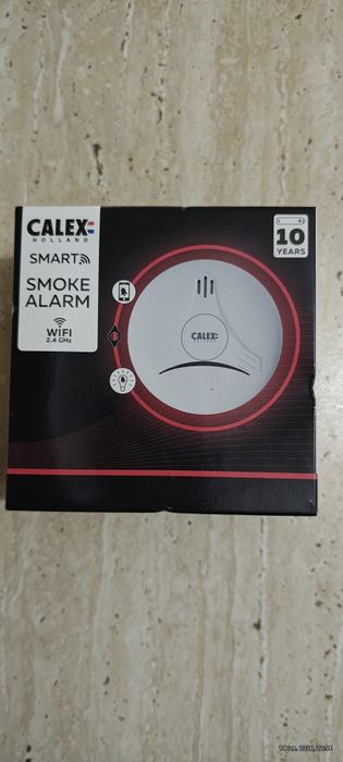 Detector fum Smart Calex, Alb