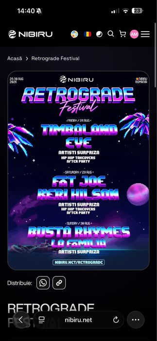 Nibiru Retrograde 3 x General Access 30 August
