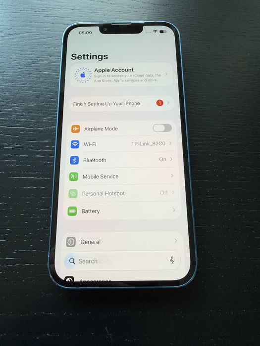 iPhone 13, 128GB, Blue - Baterie 95% (Perfect funcțional)