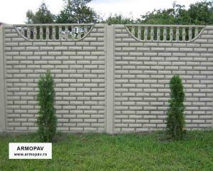 Gard prefabricat decorativ din beton armat Prahova