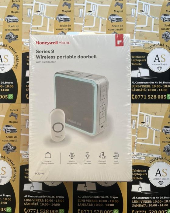 Sonerie fara fir Honeywell Home Seria 9 Doorbell Noua