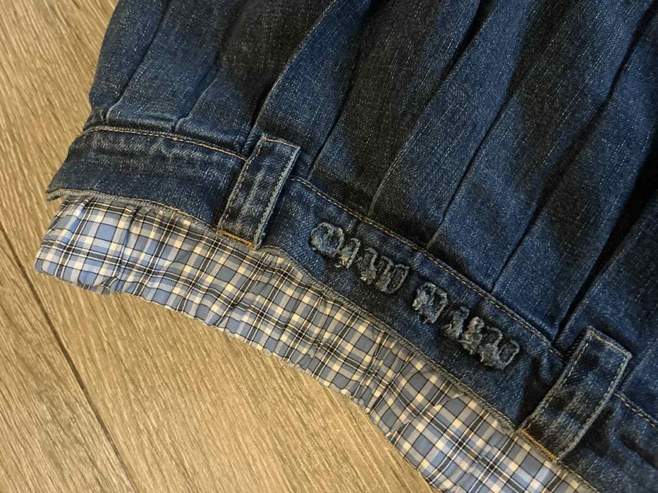 Дънкова пола с лого