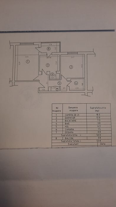 Vând ap 2 cam dec ultracentral(Republicii)  et 1/4