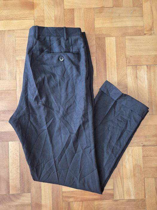 Pantaloni Premium Corneliani Trend, Made in Italy, Lână Virgină - 52