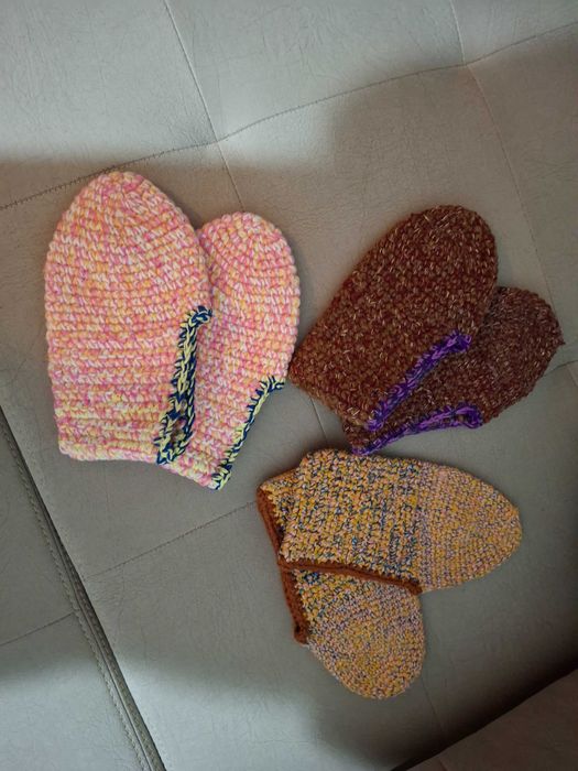 Ръчно плетени вълнени терлици