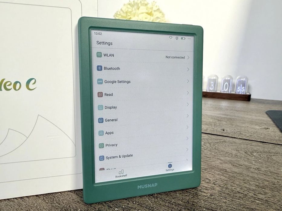 Android kitob o’qish qurilmasi, eink ekran kindle ga o’xshash