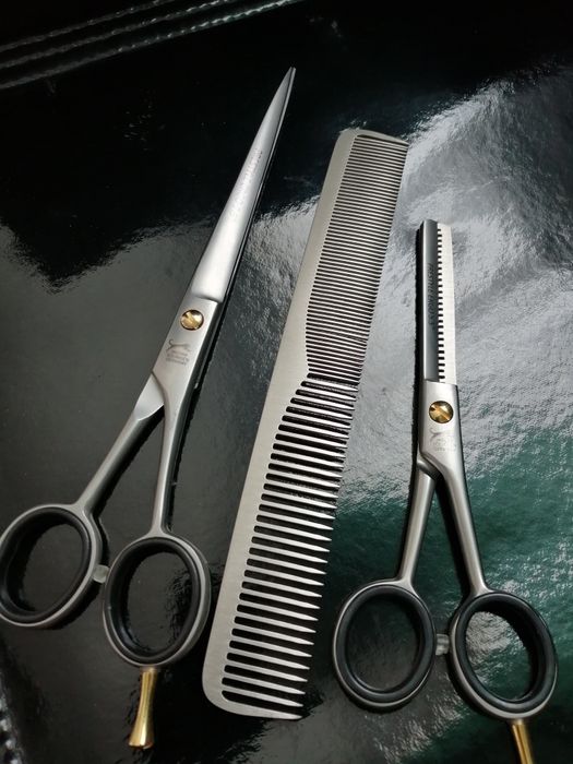 set foarfeci profesionale jaguar tuns filat pieptăn 7.5