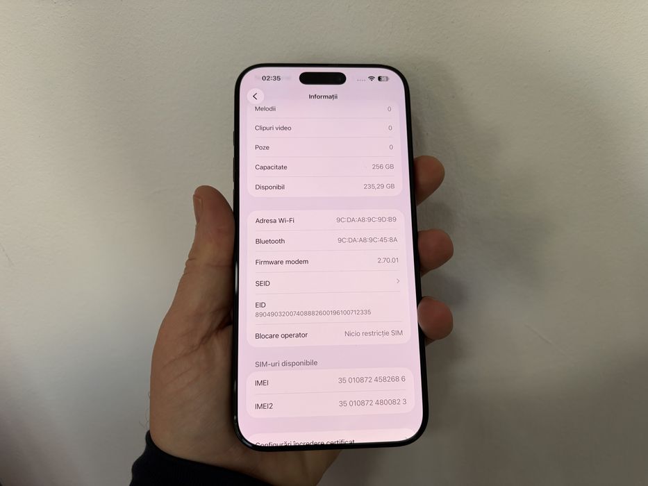 Iphone 16 Pro Max, 256 gb, Black Titanium