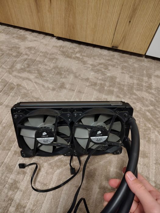 Комплект Corsair H100i + 16GB HyperX + MSI Z77A-GD65 (За части)