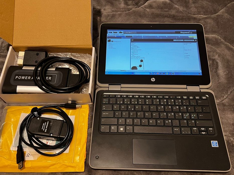 Kit tableta / laptop  Lenovo D330 + tester / diagnoză delphi 2021 + VCDS 2025