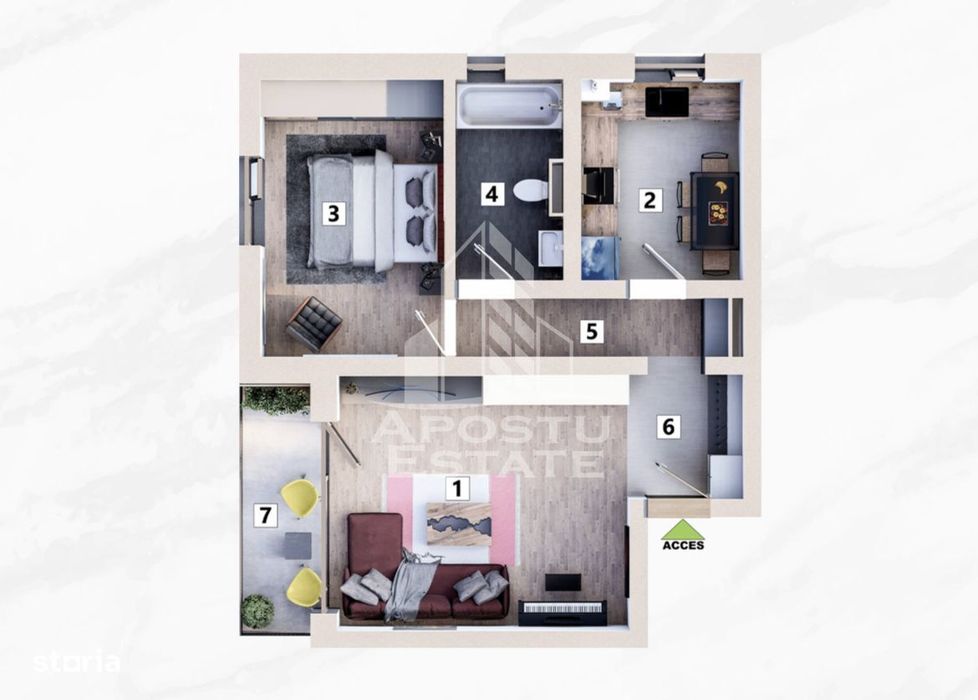 Apartamente cu 2 camere de vanzare, parcare inclusa, Mehala Timisoara