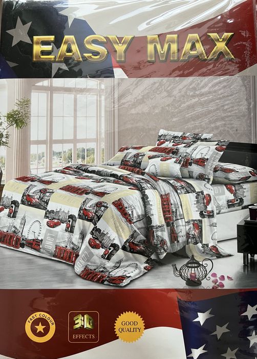 Новое постельное белье  ( простыня , 2 наволочки ) , в упаковке .