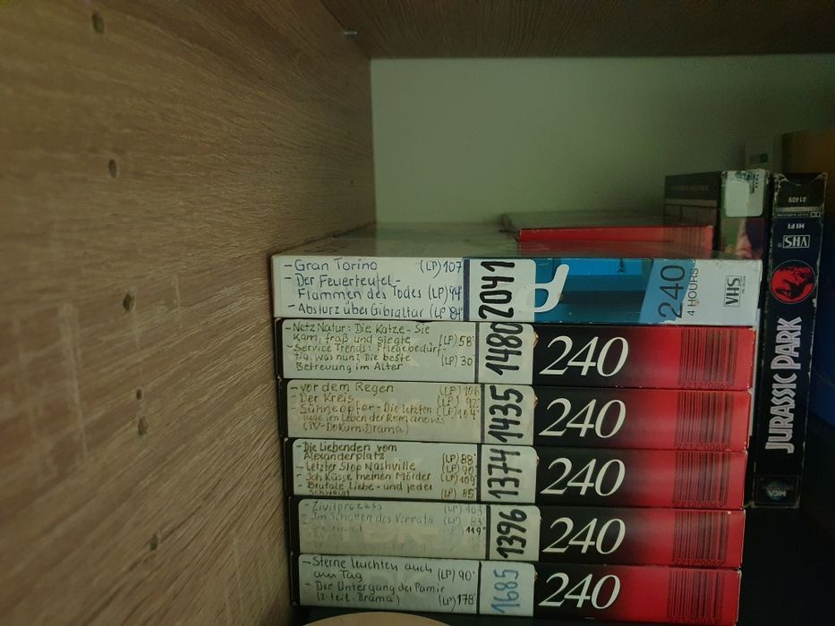 Lot casete video vhs