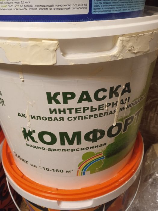 Краска для стен и потолков моющая