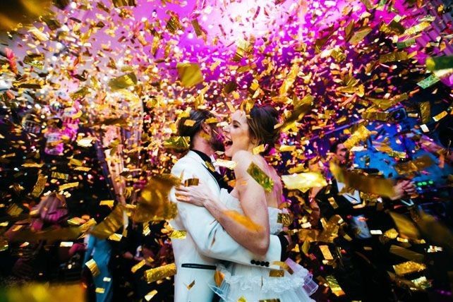 Шоу конфетти пушкой