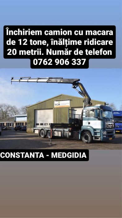Servicii Camion cu Macara, Inchirieri macara