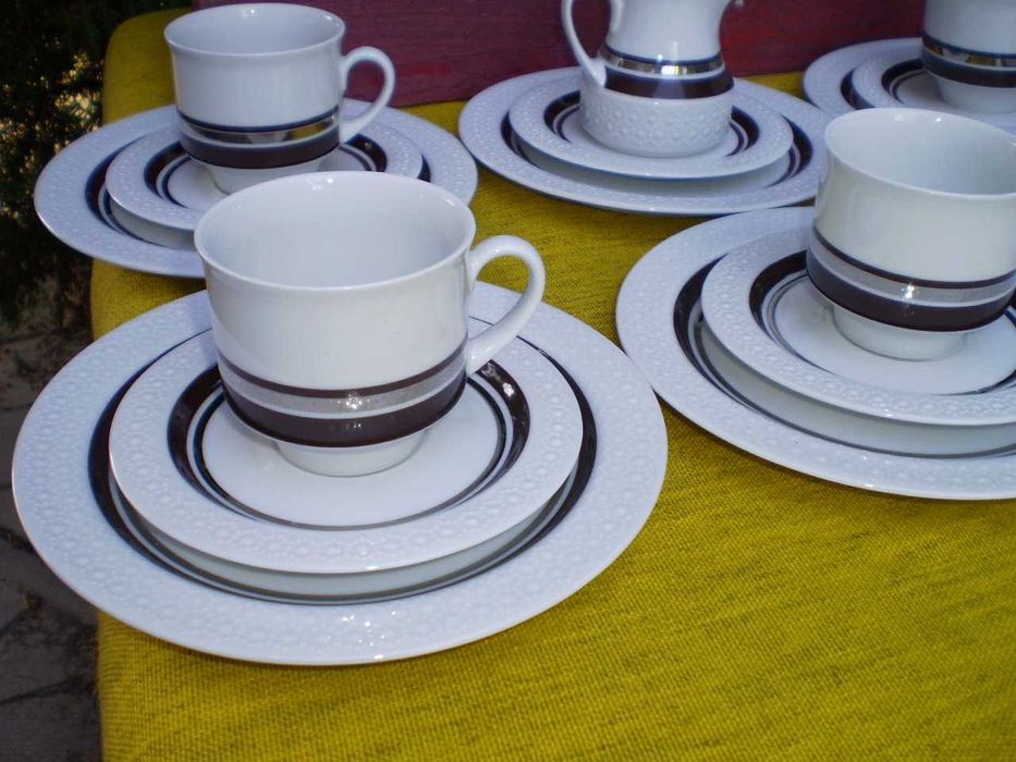 Ceainic cu set  mic dejun portelan de calitate Bavaria