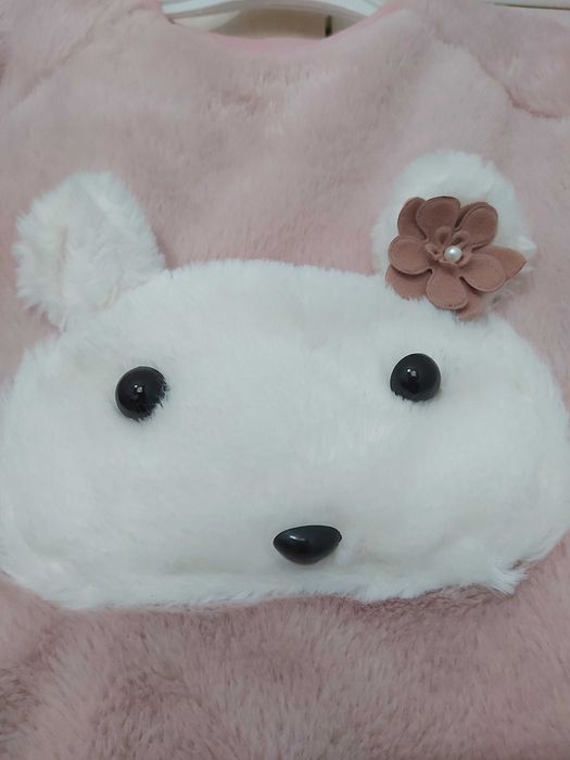 Кофта теплая верхняя для девочки очень мягкая и приятная на 2-3г НОВАЯ