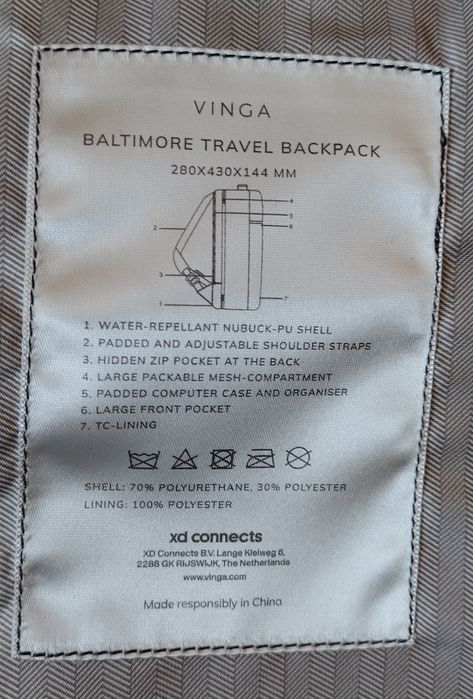 Раница за път Hitachi Vinga/Хитачи Винга