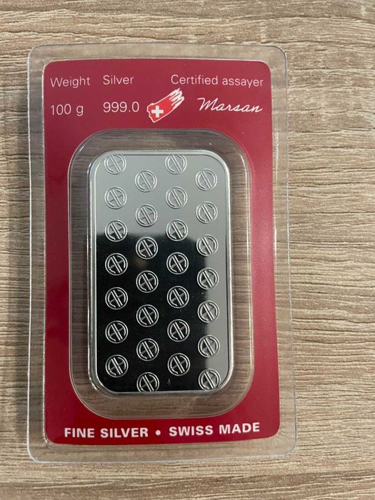 Сребърно кюлче Argor-Heareus 100гр