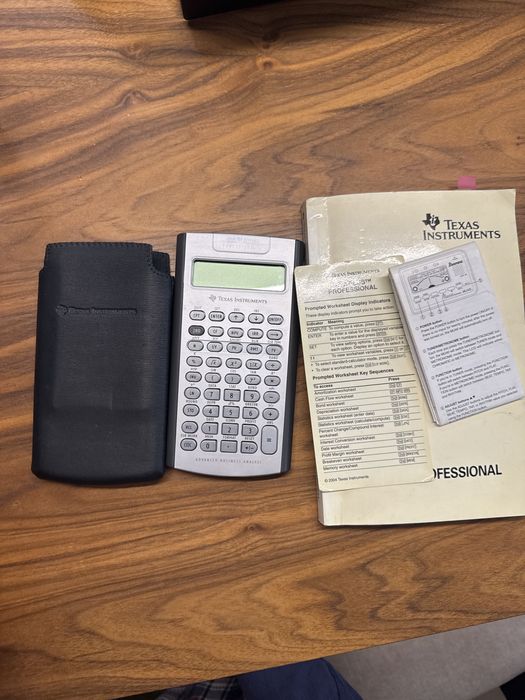 Texas BA2 plus professional калькулятор для CFA