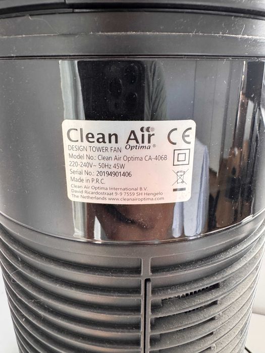Ventilator turn Clean Air Optima CA-406B, 45W, timer, oscilație