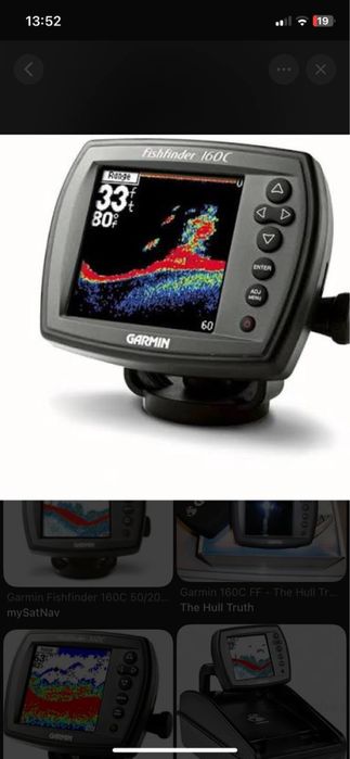 Лодка+эхолот гармин