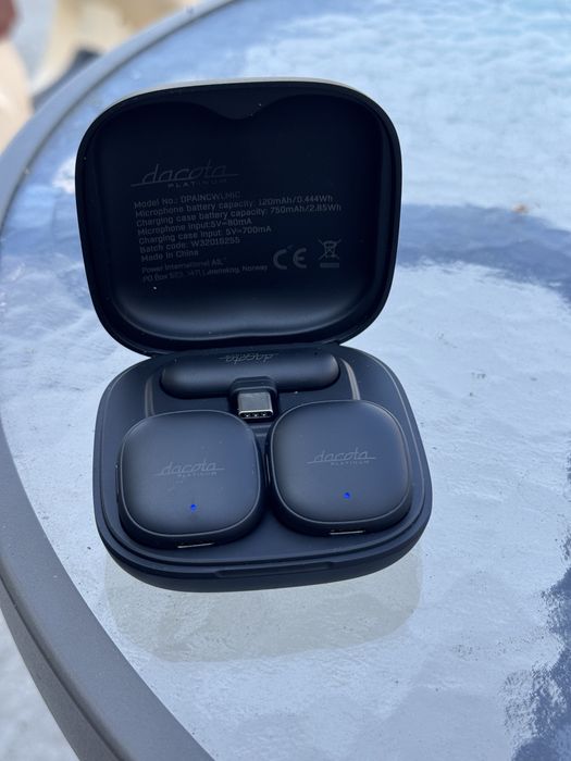 Set 2 Microfoane Wireless Lavalieră Dacota Platinum (USB-C) ANC