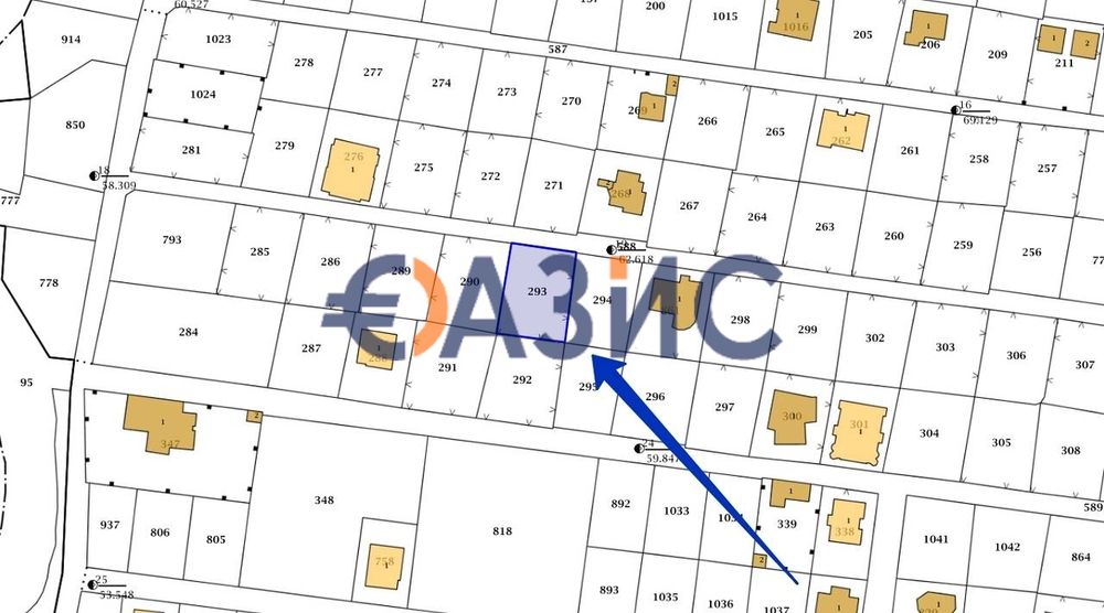 Продава се Парцел в Свети Влас - 494 кв.м за 132 €/кв.м - Снимка #1