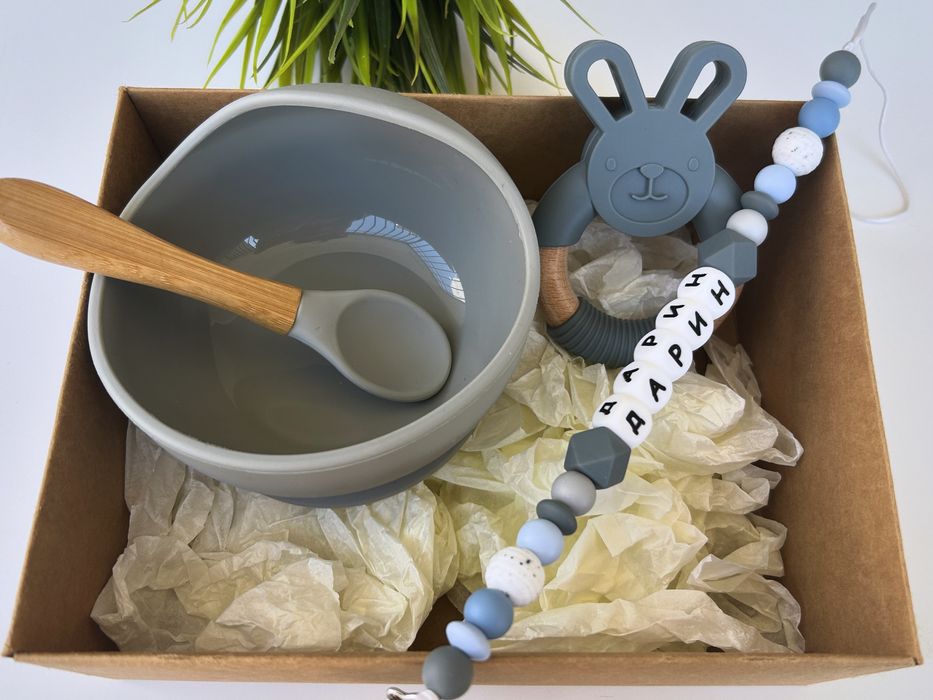 Силиконов клипс / държач за биберон