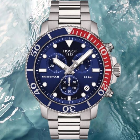 Швейцарские часы Tissot Seastar Pepsi