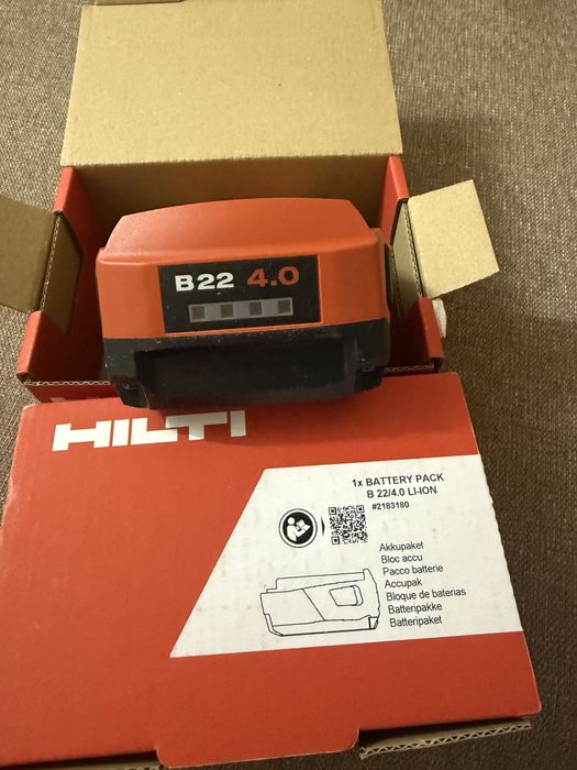 Батерия Hilti CPC 4.0 Ah -12.2025 нова!