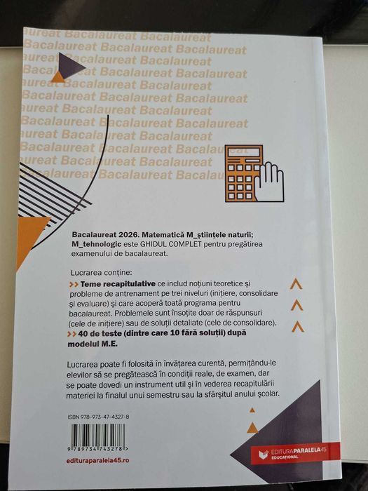 Culegere Bacalaureat 2026. Matematica M2