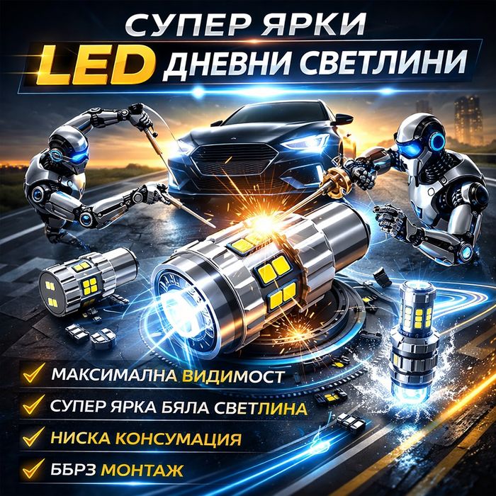 Супер ярки LED крушки за дневни светлини