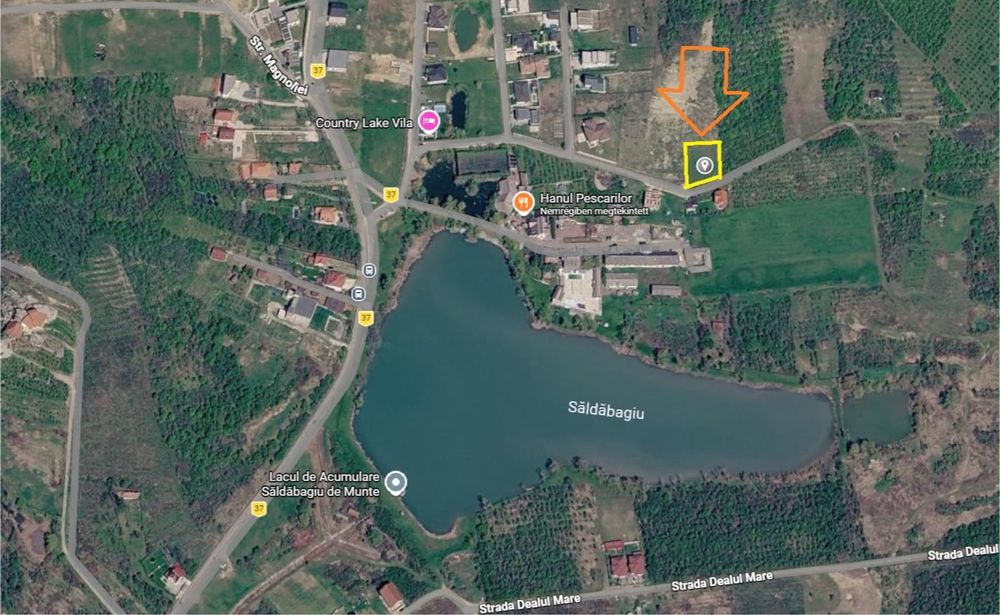 Vând teren Intravilan 1000mp2 lângă Hanul Pescarilor