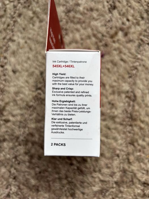Set 2 cartuse 545XL 546XL  Imprimante Canon Pixma  400 negru 300 color
