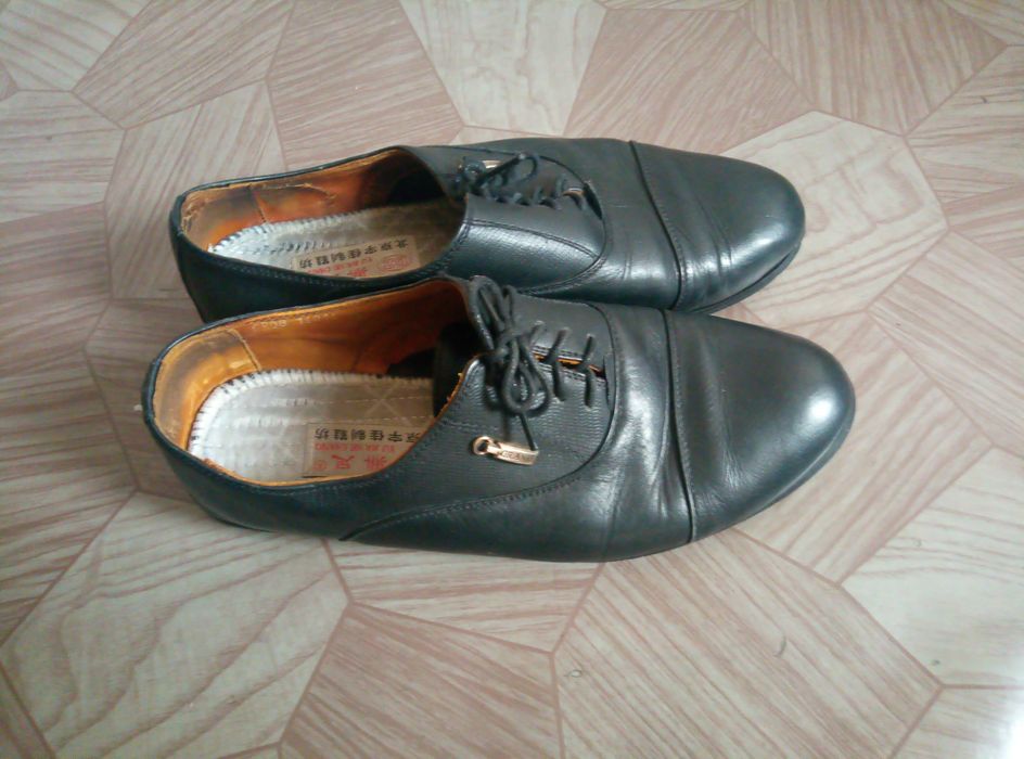 Кожаные мужские туфли. Размер 42
