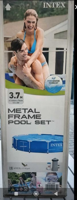 Piscină cadru metalic Intex 3.66m x 76cm + Prelată acoperire CADOU