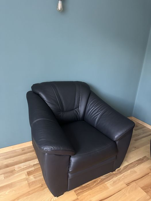 Set Canapea+Fotoliu din piele