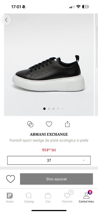 Pantofi sport Armani Exchange