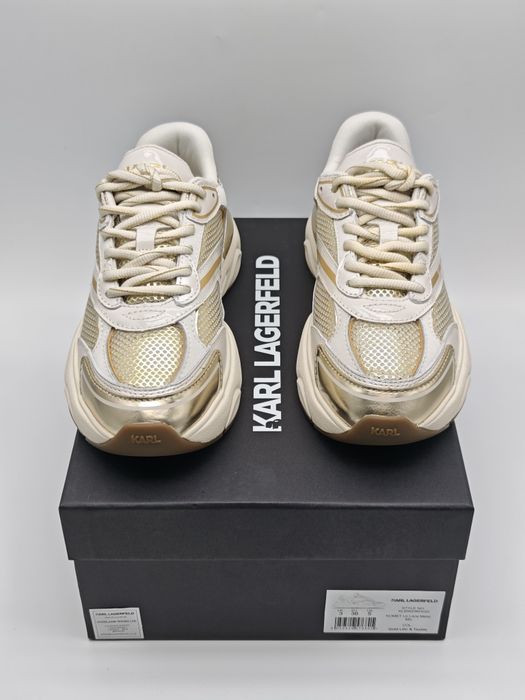 Karl Lagerfeld Komet Lo Lace Metal Mix Оригинални Сникърси