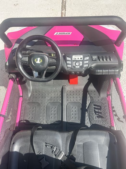 UTV electric pentru 2 copii Dune-buggy, 4x4, 200 V, 12V roz