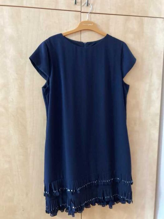 Rochie bleumarin,  măsura 50, nouă