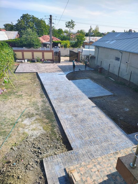 Beton amprentat de calitate.