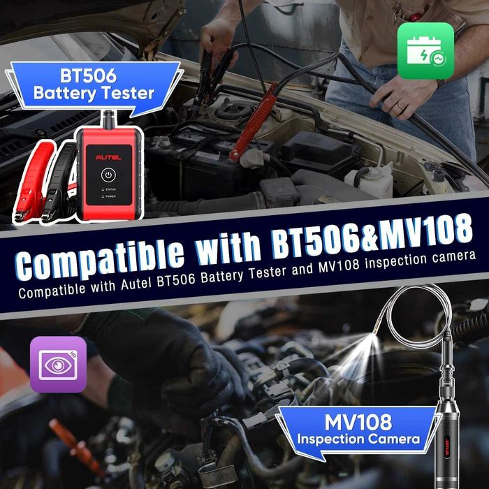 НОВА Професионална Автодиагностика AUTEL MK808BT Maxicom Pro 2025