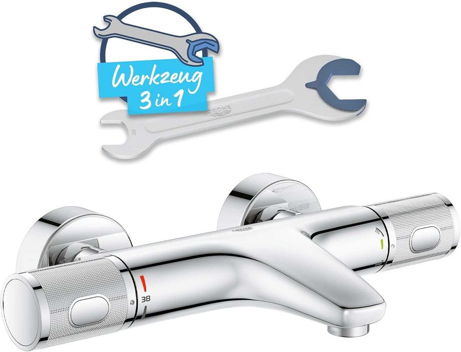 Grohe Precision Feel baterie cadă-duș perete cu termostat 34788000