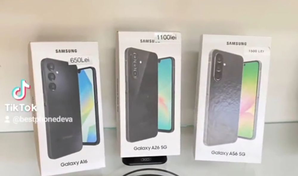 Samsung A56 A16 A26  128GB 8GB si in Rate nou sigilat 2Ani Garantie Ma