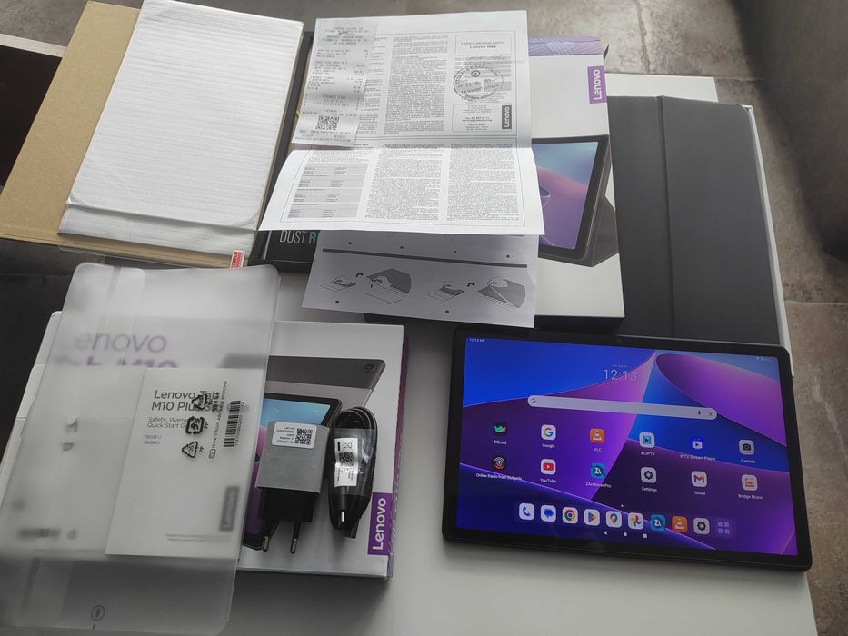 Lenovo Tab M10 Plus (3rd Gen) TB128XU – 4G LTE, 4/128 GB, 2K + Folio Case